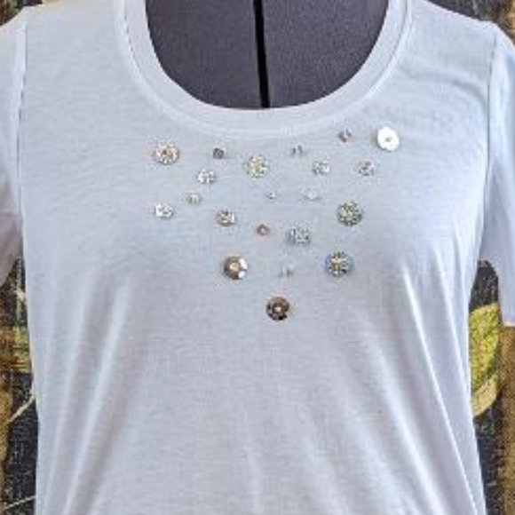 Style & Co simple white top - Small - Enhanced by Enchantika - Picture 4 of 4